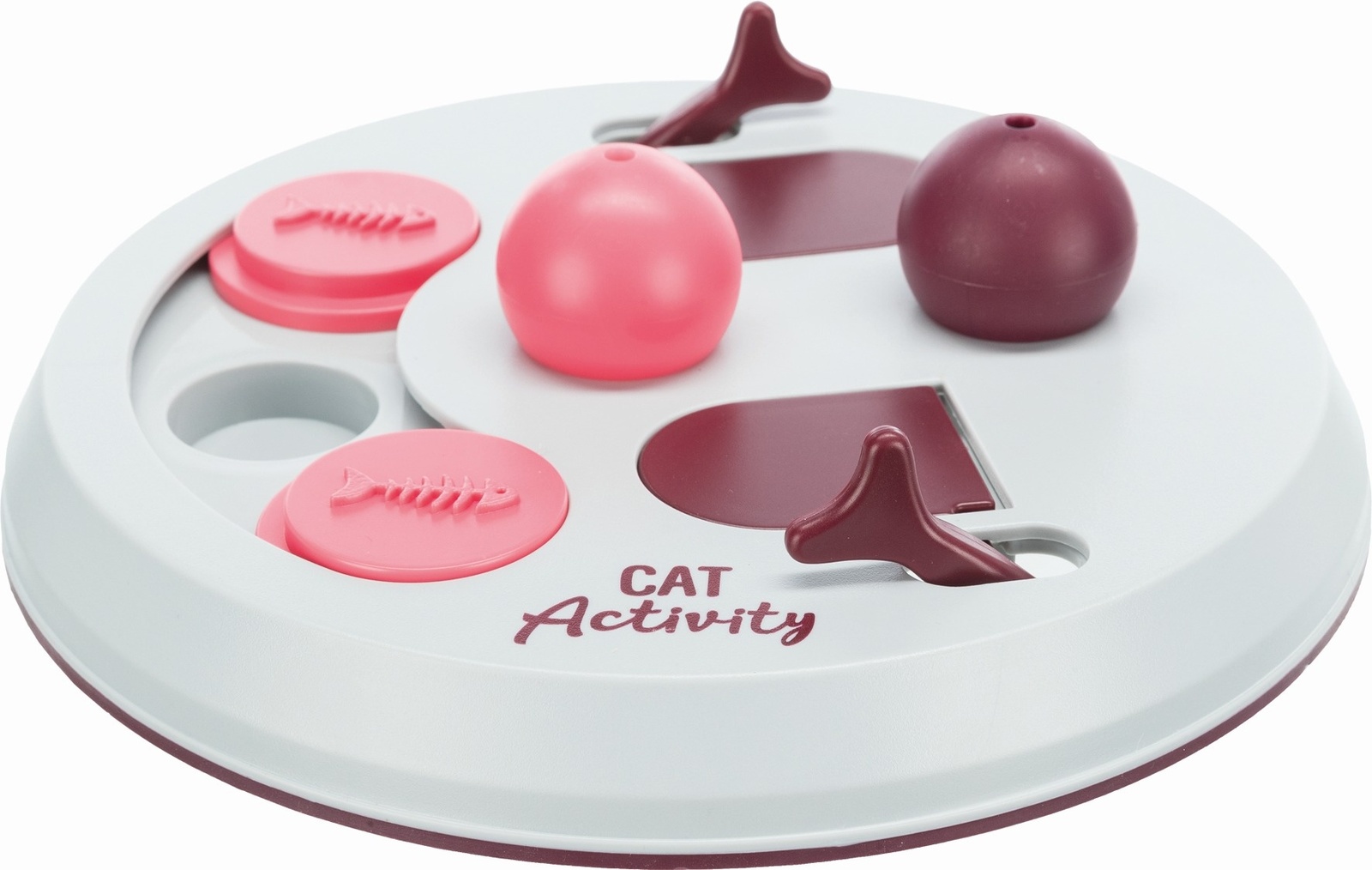 Trixie Trixie развивающая игра, ягодный, розовый, светло-серый (362 г) trixie кликер с телескопической антенной cat activity
