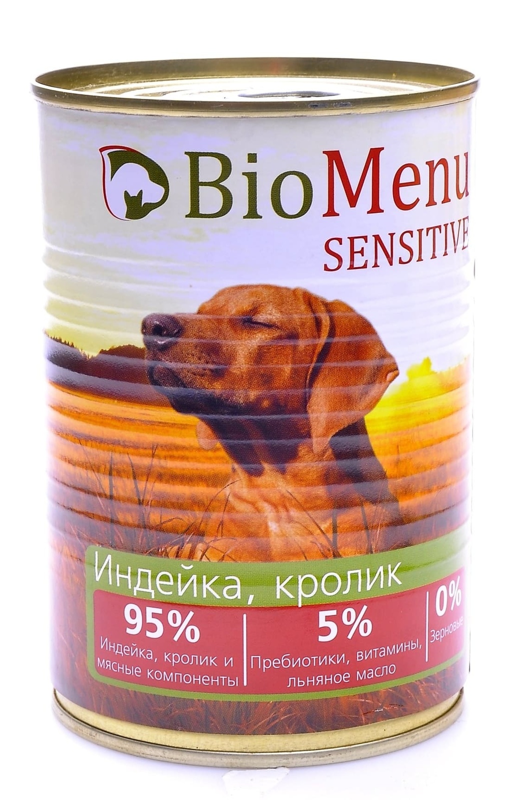 BioMenu BioMenu гипоаллергенные консервы для собак индейка и кролик (410 г)