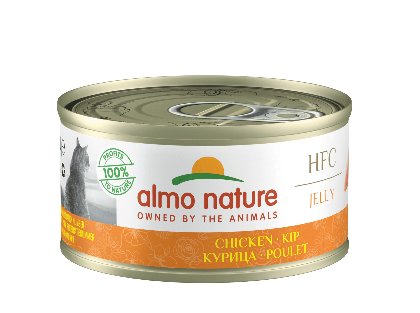 Almo Nature консервы Almo Nature консервы для кошек: курица в желе (70 г)