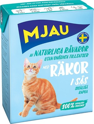 Мясные кусочки в соусе с креветками MJAU Мясные кусочки в соусе с креветками MJAU