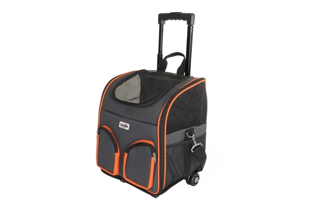 Camon Camon сумка-переноска для животных на колесах с двумя передними карманами (36*30*38) сумка переноска для животных спорт triol на колесах 45х34х37см