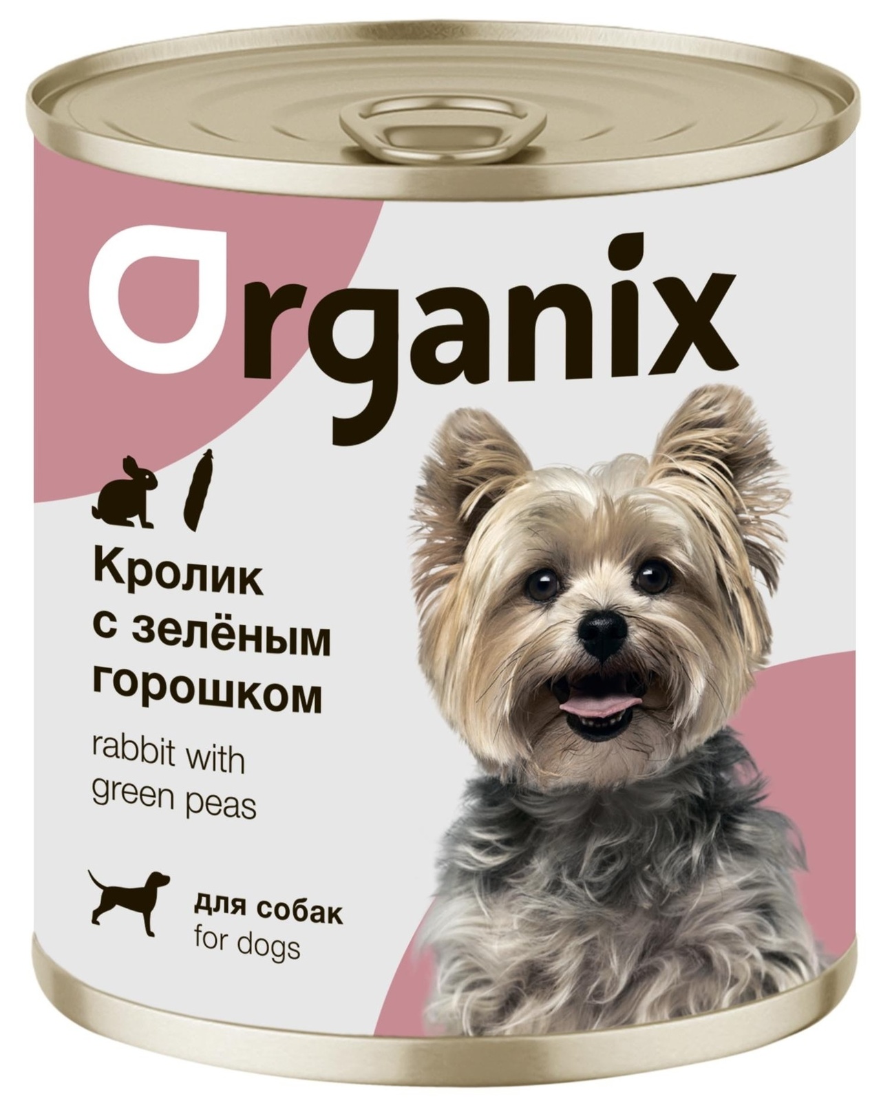 Organix консервы Organix консервы для собак Кролик с зеленым горошком (400 г) organix консервы organix монобелковые премиум консервы для собак с кониной 400 г