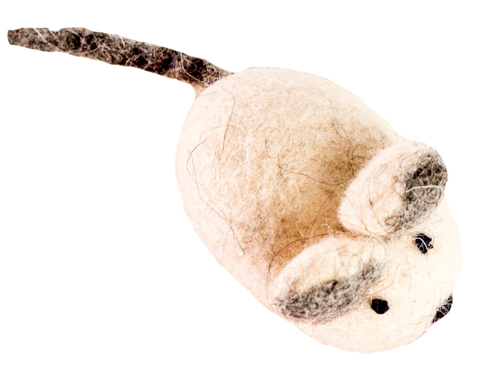 Zoobaloo Zoobaloo шерстяная мышь Эмма, белая (3*6*3см) zoobaloo zoobaloo мостик для грызунов дерево 2