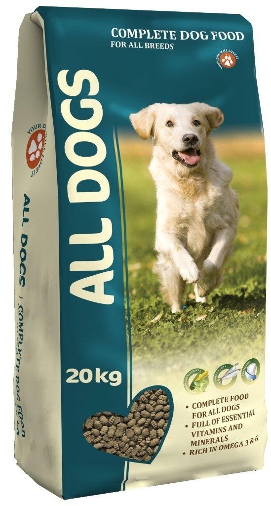 Корм All Dogs полнорационный для взрослых собак, с курицей (20 кг) 