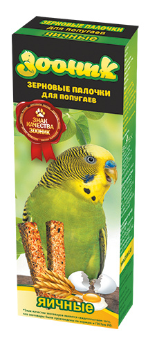 Зооник (корм) Зооник (корм) зерновые палочки для волнистых попугаев Яичные (100 г) цена и фото
