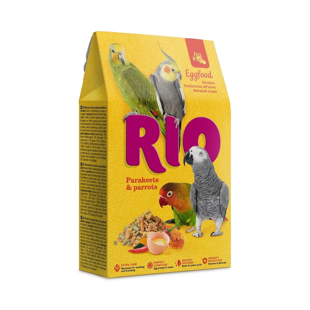 Рио Рио яичный корм для средних и крупных попугаев (250 г) рио рио яичный корм для средних и крупных попугаев 250 г