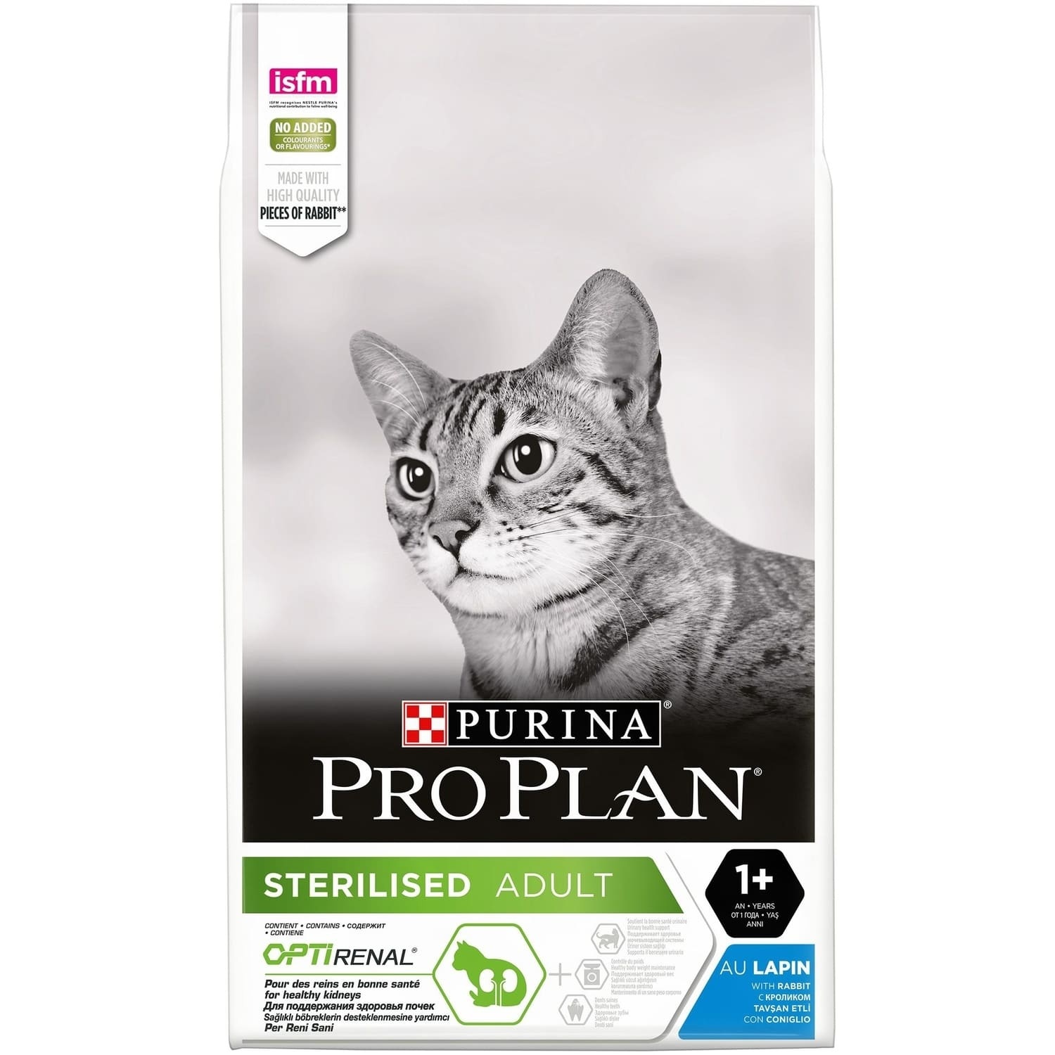 Purina Pro Plan Корм Purina Pro Plan для взрослых стерилизованных кошек и кастрированных котов старше 1 года, с кроликом (10 кг) 22706