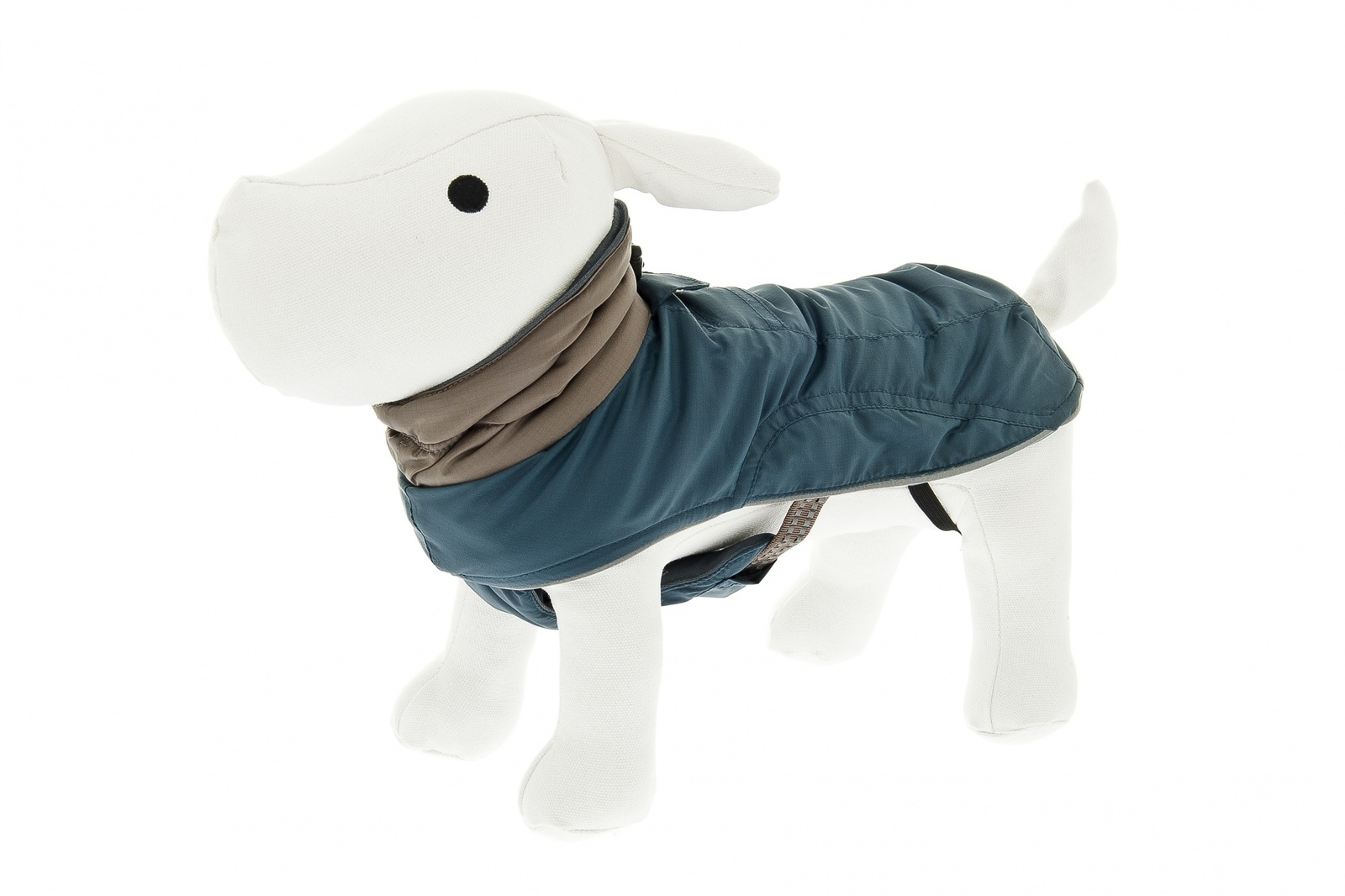 Ferribiella одежда Ferribiella одежда теплая куртка с большим воротом Аляска (синий с серым воротником) (27 см)