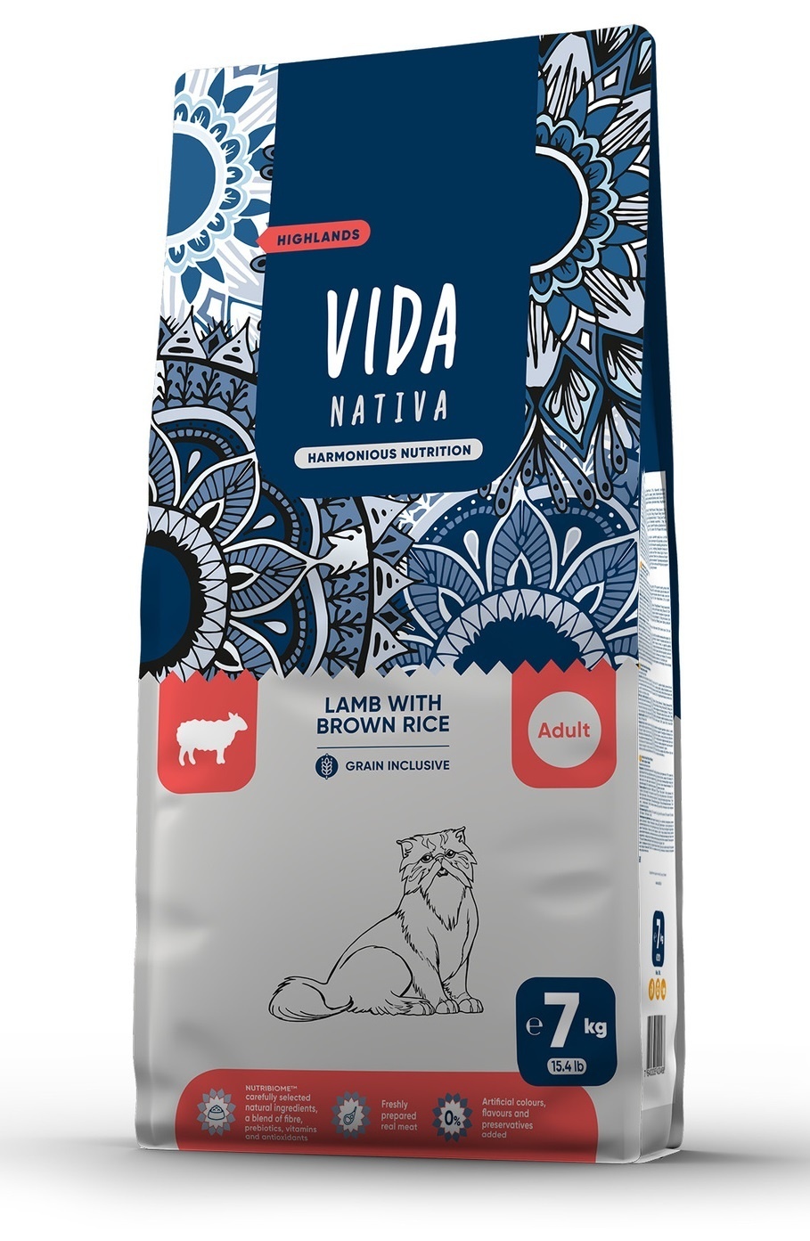 VIDA Nativa корм для взрослых кошек с ягненком и бурым рисом (1,4 кг)