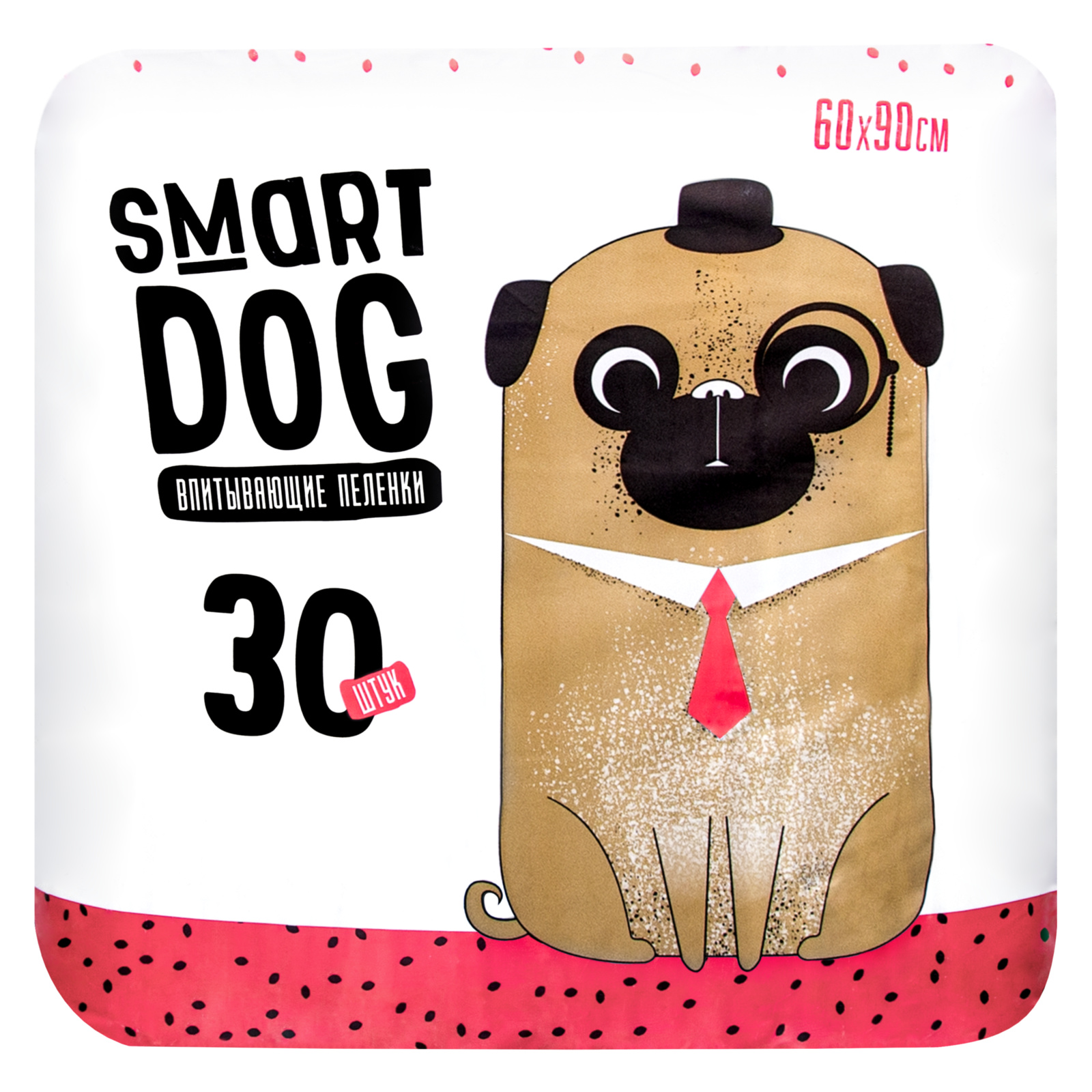 Smart Dog пелёнки Smart Dog пелёнки впитывающие пеленки для собак 60х90, 30 шт (300 г)
