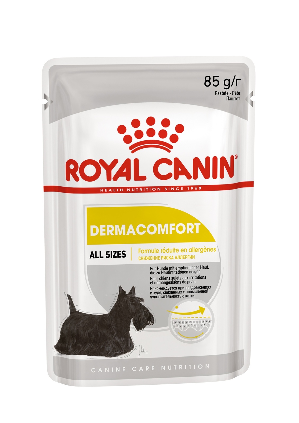 Royal Canin паучи паштет для собак с чувствительной кожей, склонной к раздражению и зуду (85 г)