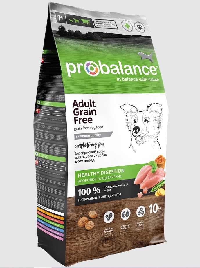 Probalance Probalance корм сухой беззерновой для взрослых собак (10 кг) probalance hair