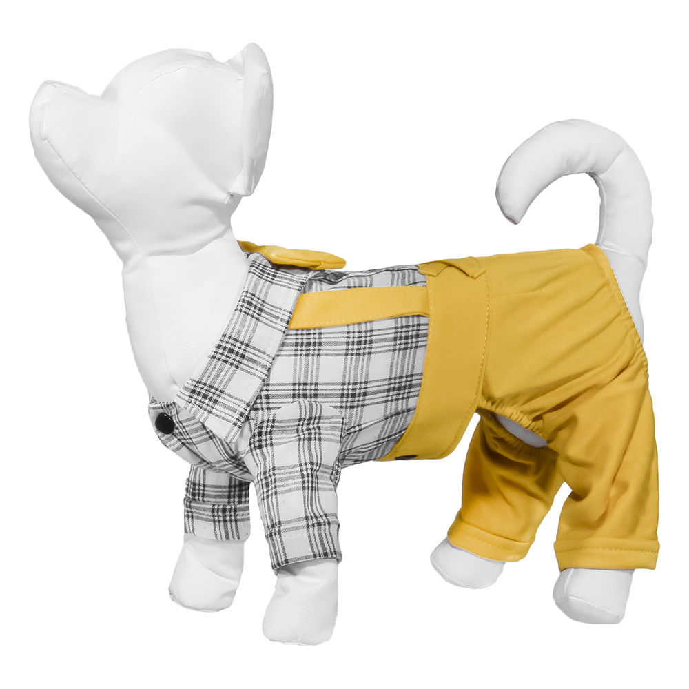 Yami-Yami одежда Yami-Yami одежда костюм для собак с жёлтыми брюками (S) yami yami одежда yami yami одежда костюм для собак ковбой s