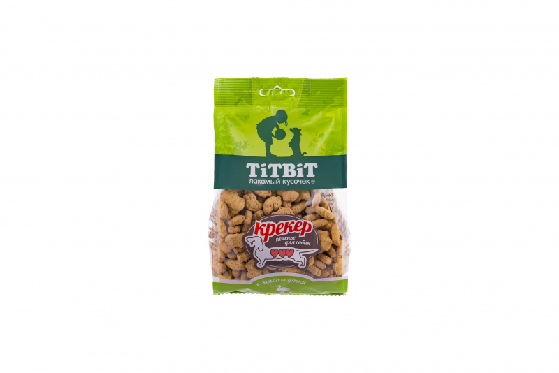 TiTBiT TiTBiT крекеры с мясом утки для собак (250 г) титбит 13847 крекер с мясом утки 250 гр