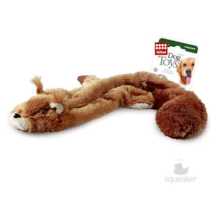 GiGwi GiGwi белка, игрушка с двумя пищалками (99 г) gigwi gigwi игрушка шкурка лисы с пищалками ткань пластик 100 г