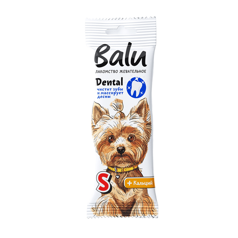 BALU BALU лакомство жевательное Dental для собак мелких пород (36 гр) лакомство для собак balu жевательное dental для мелких пород размер s 36г