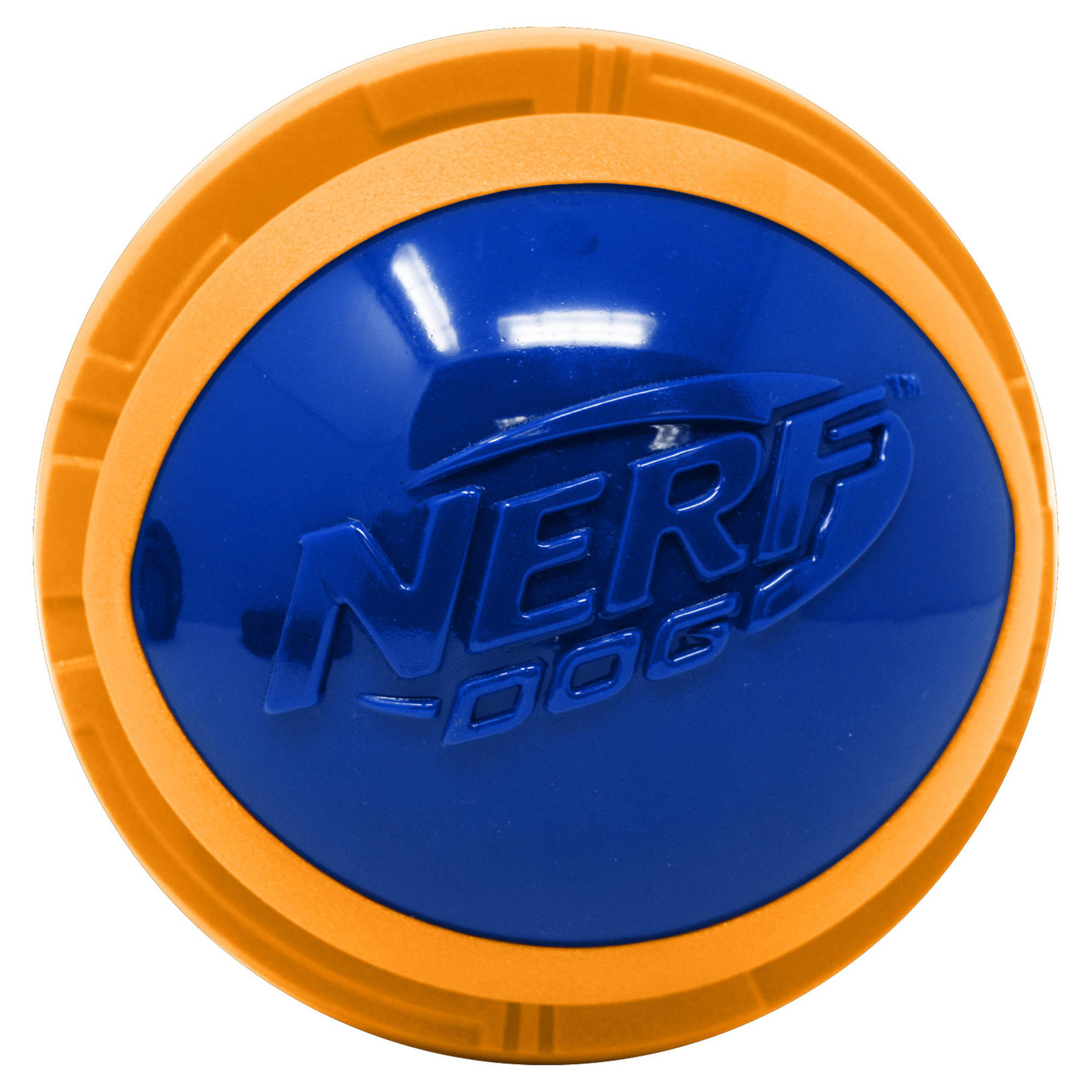 Nerf Nerf мяч из вспененной резины и термопластичной резины, 10 см (серия Мегатон), (синий/оранжевый) (380 г) nerf nerf мяч для регби из вспененной резины и нейлона 18 см серия мегатон синий оранжевый 263 г
