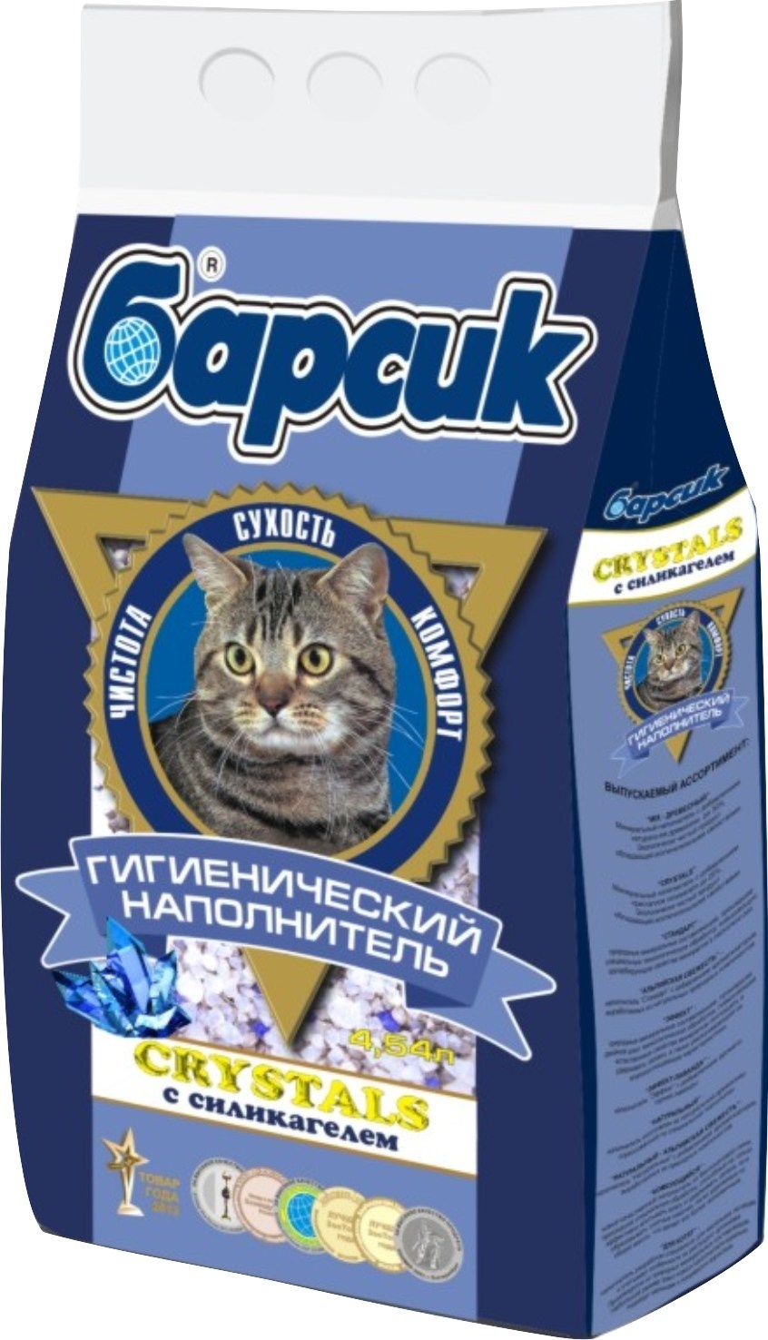 Барсик впитывающий наполнитель с силикагелем (10 кг) 