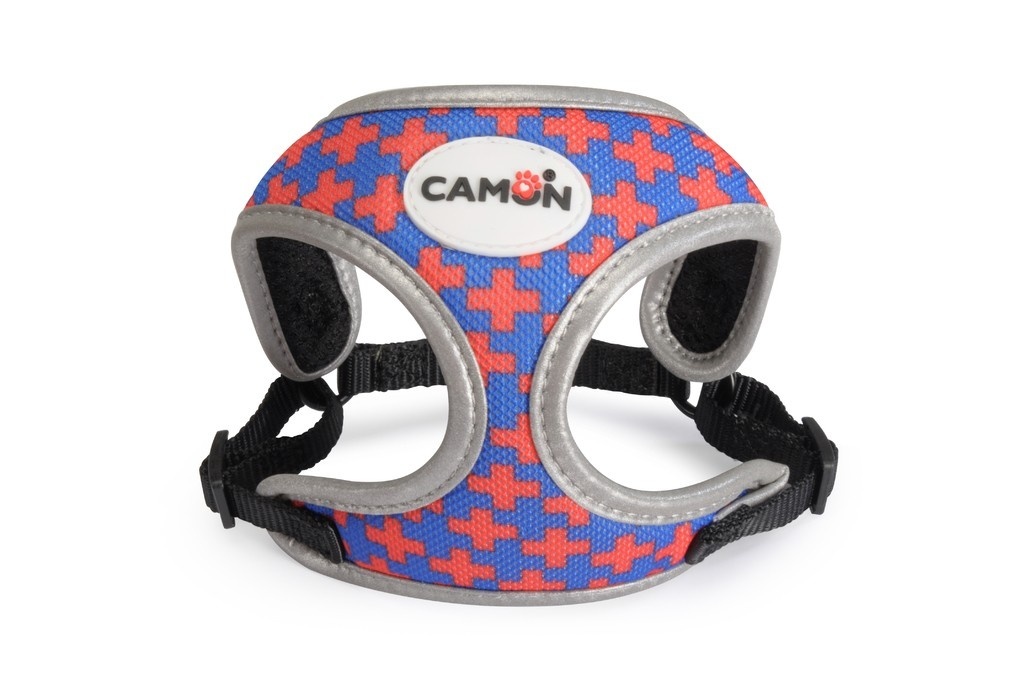 Camon Camon шлейка регулируемая с поводком для собак мелких пород, двухцветная (110 г) шлейка для собак m с поводком оранжевая