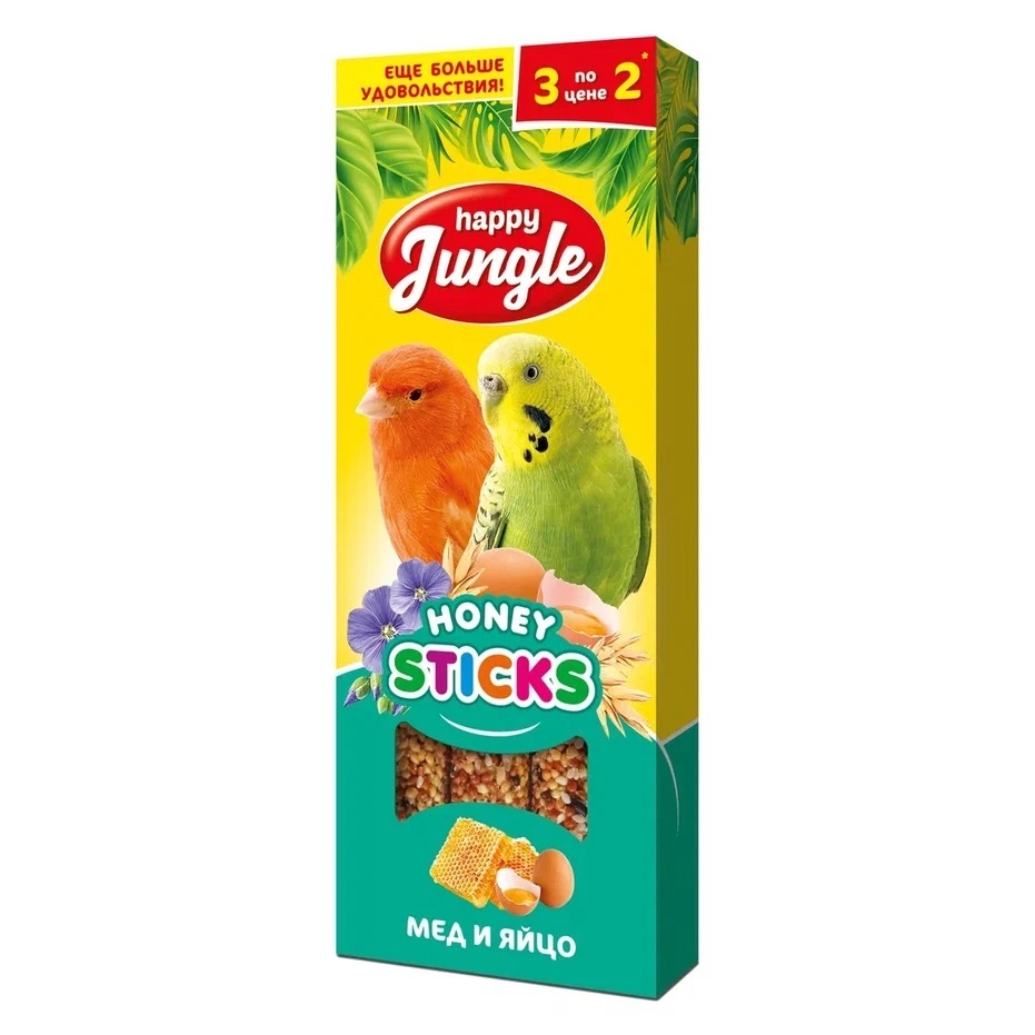 Happy Jungle Happy Jungle корм для крупных попугаев 500 г (500 г) happy jungle корм для крупных попугаев 500 гр 10 шт