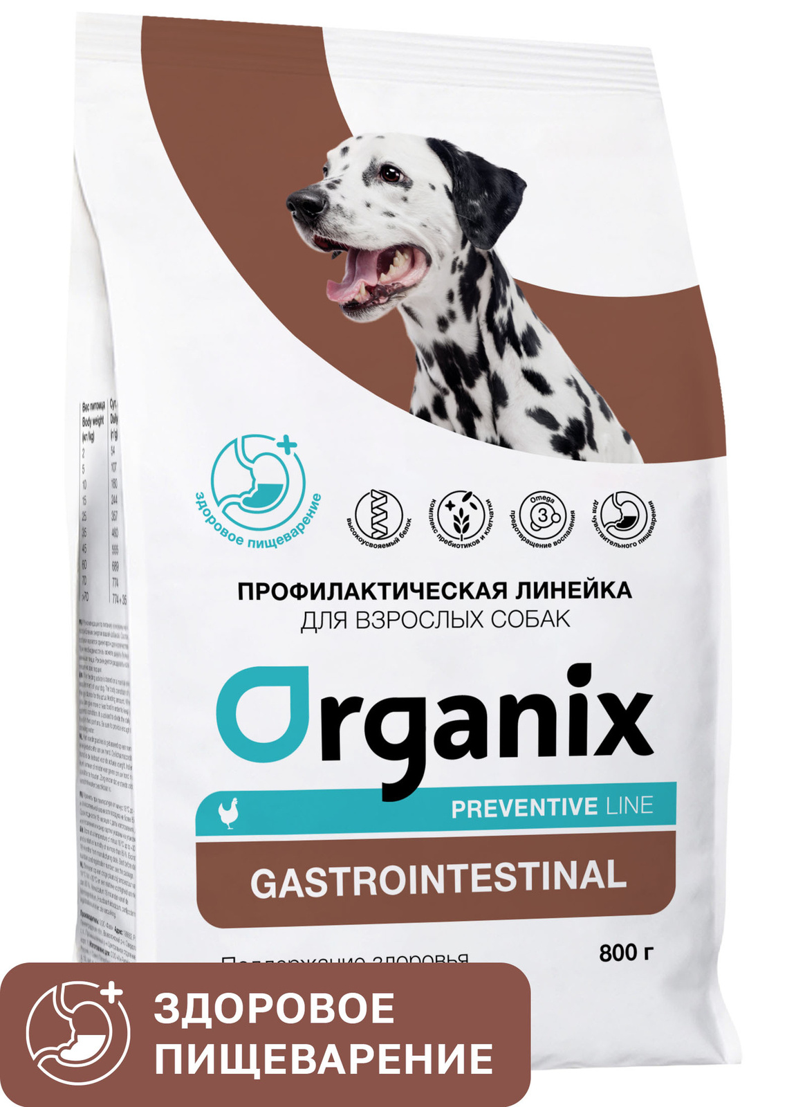 цена Organix Preventive Line Organix Preventive Line gastrointestinal сухой корм для собак Поддержание здоровья пищеварительной системы (2,5 кг)