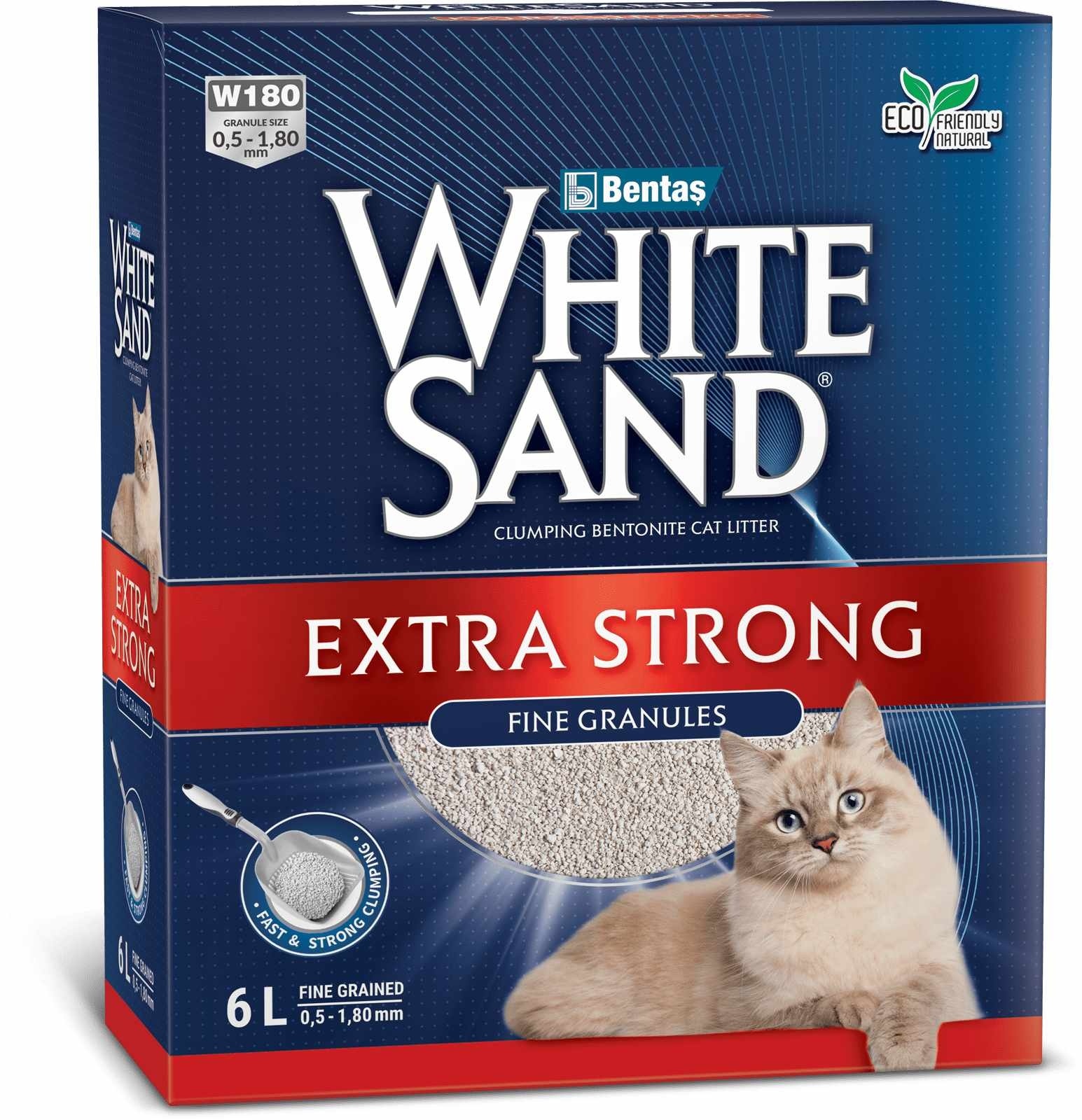 White Sand White Sand комкующийся наполнитель Экстра, без запаха, коробка (5,1 кг)