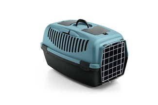 Переноска Gulliver 2, до 8 кг, синяя, с металлической дверцей, 55х36х35 см Переноска Gulliver 2, до 8 кг, синяя, с металлической дверцей, 55х36х35 см