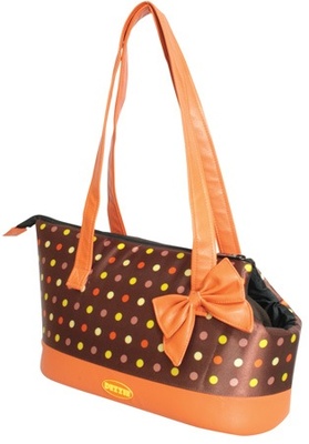 Сумка-переноска, рыжая с бантом, 48x24x31 см Сумка-переноска, рыжая с бантом, 48x24x31 см