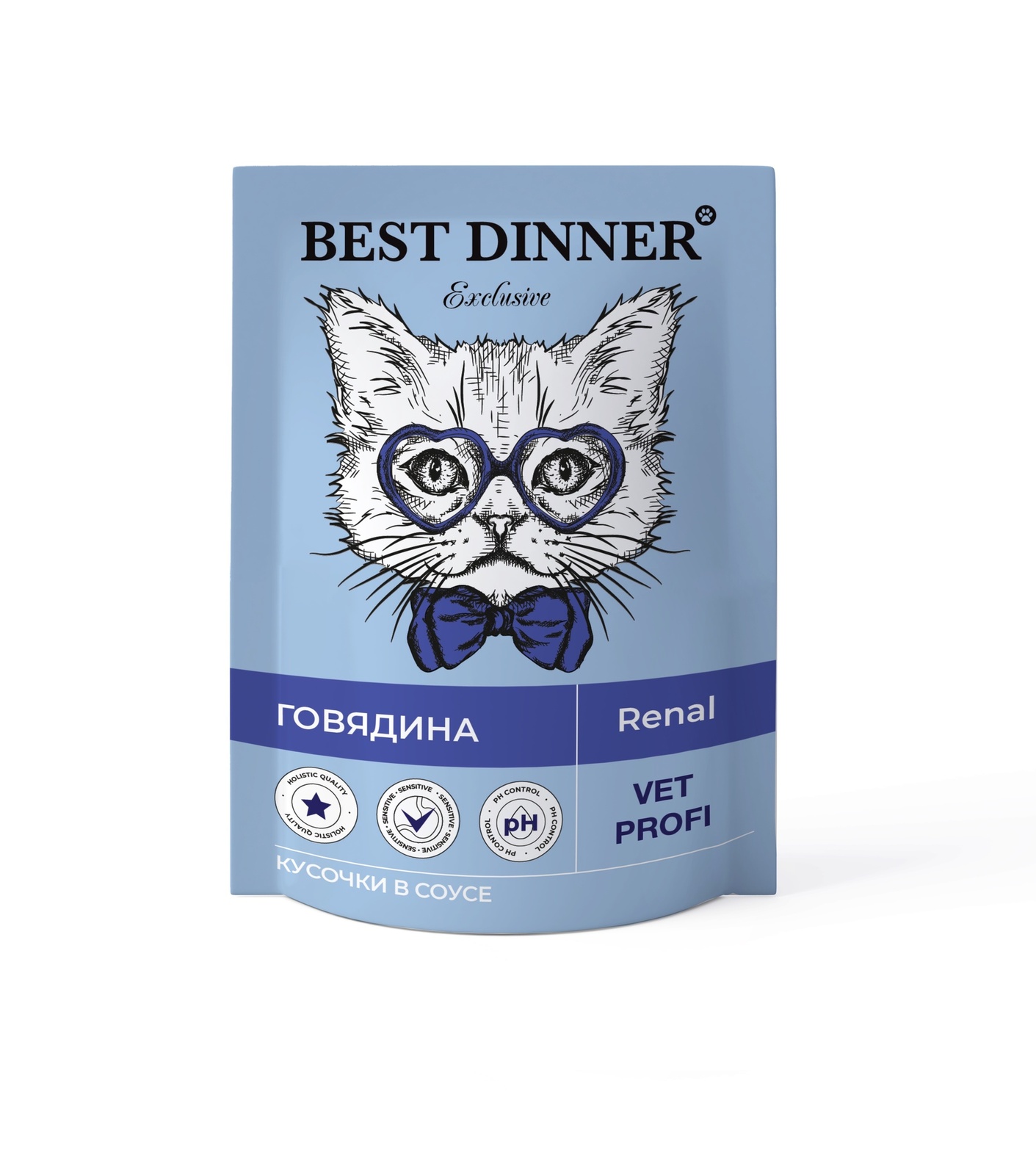 Best Dinner Best Dinner паучи для кошек Renal кусочки в соусе с Говядиной (85 г) best dinner best dinner паучи для кошек urinary кусочки в соусе с курицей 85 г