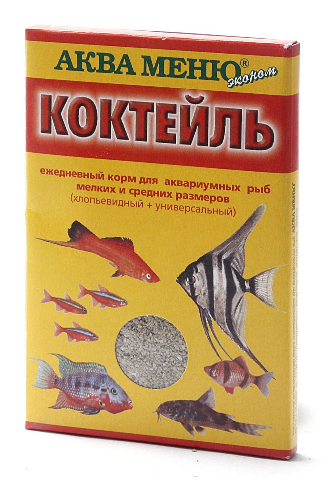 Аква Меню Аква Меню корм Коктейль (15 г) корм аква меню лагуна для донных рыб гранулированный универсальный 11л