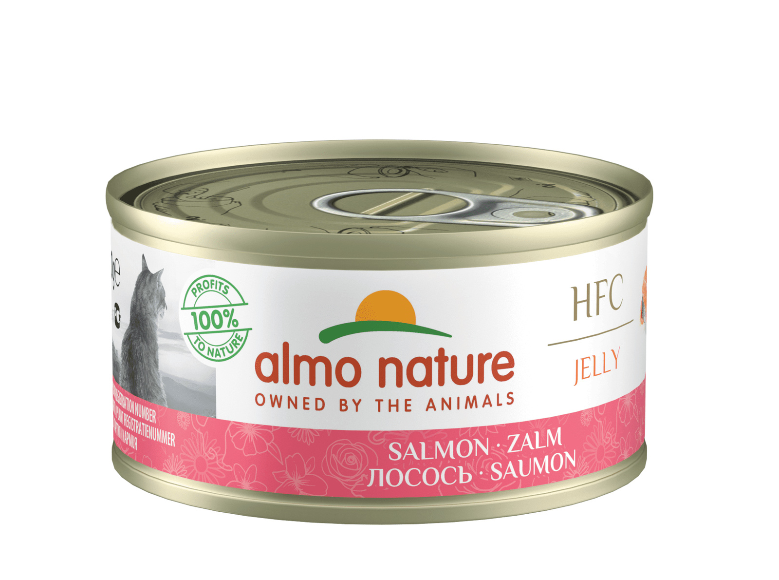 Almo Nature консервы Almo Nature консервы с лососем желе для кошек (1,68 кг)