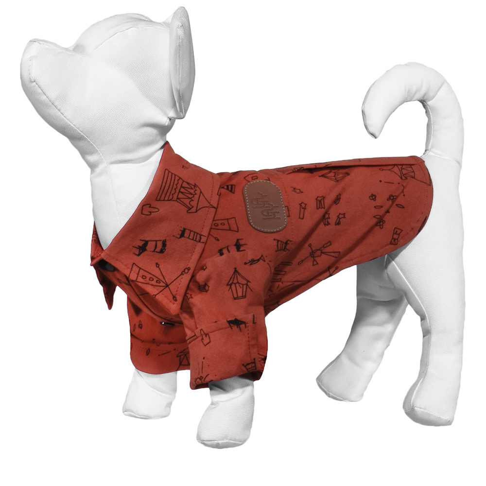 Yami-Yami одежда Yami-Yami одежда рубашка для собак, кирпичная (XL)