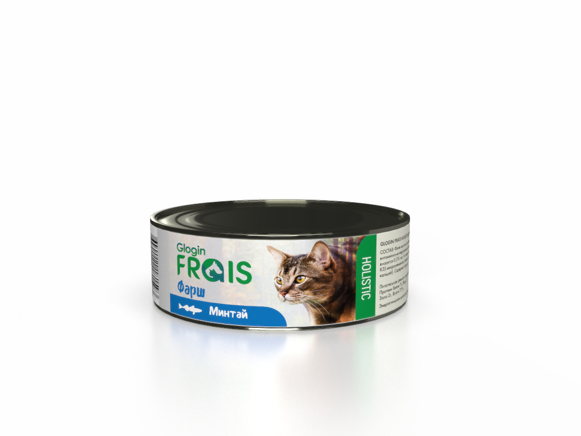 Frais Frais консервы для кошек фарш, минтай (100 г)