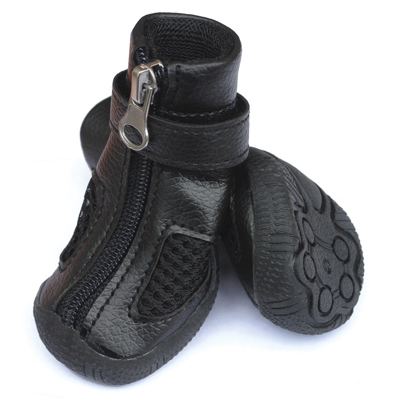 Triol (одежда) Triol (одежда) ботинки для собак, черные с молнией (L)