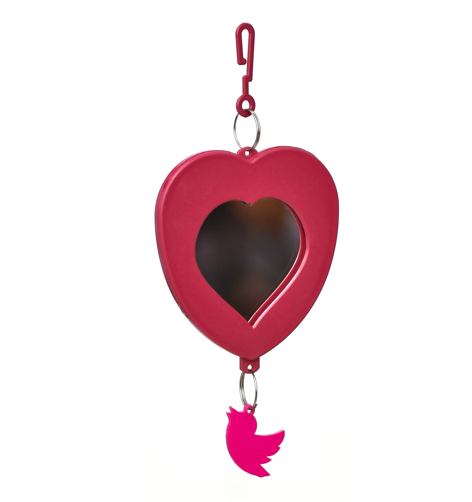 цена Yami-Yami Yami-Yami зеркало для птиц Сердце с подвесом, рубиновое (рубин)