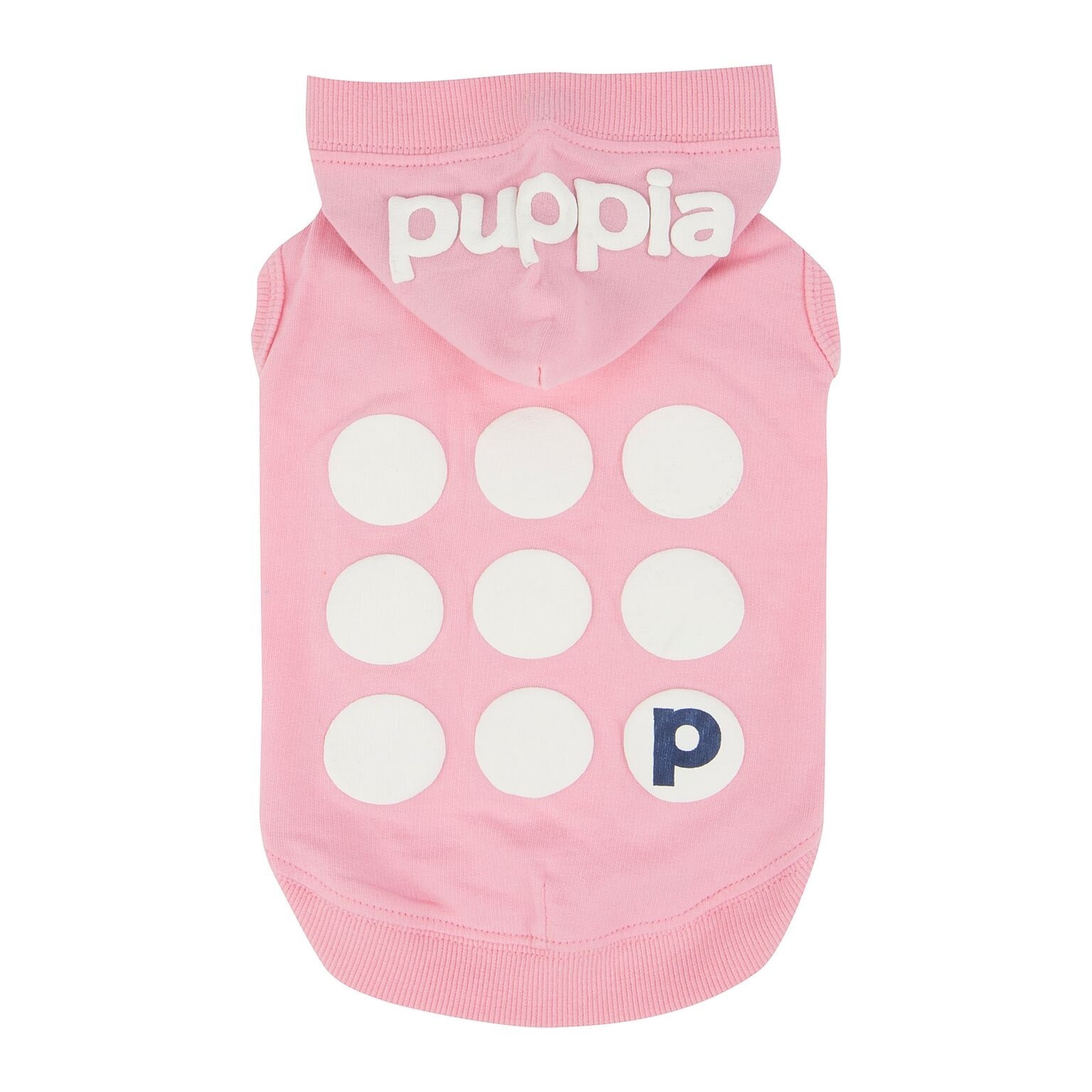 цена Puppia Puppia футболка с капюшоном и белыми кругами Эмми (XL)