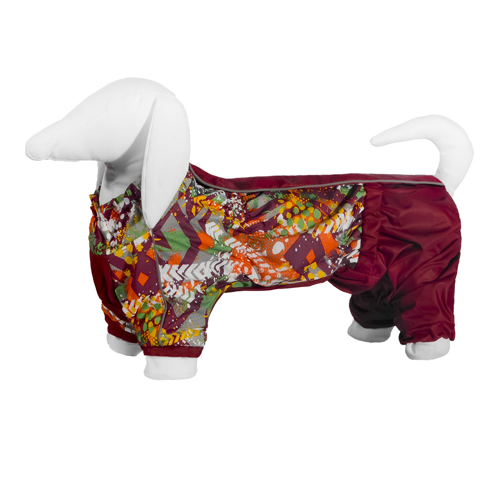 Yami-Yami одежда Yami-Yami одежда дождевик для собаки с рисунком «Абстракция», для породы такса (142 г) yami yami одежда yami yami одежда дождевик для собаки с рисунком абстракция для породы такса 1