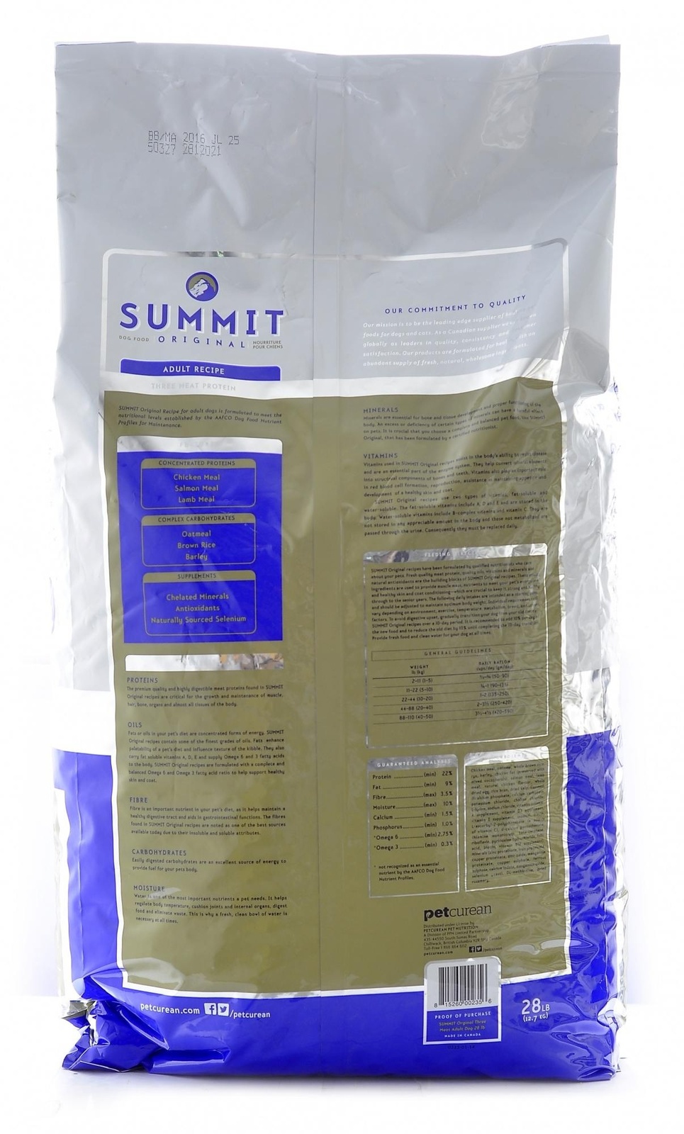 Корм Summit для собак три вида мяса c цыпленком, лососем и ягненком (12,7 кг)
