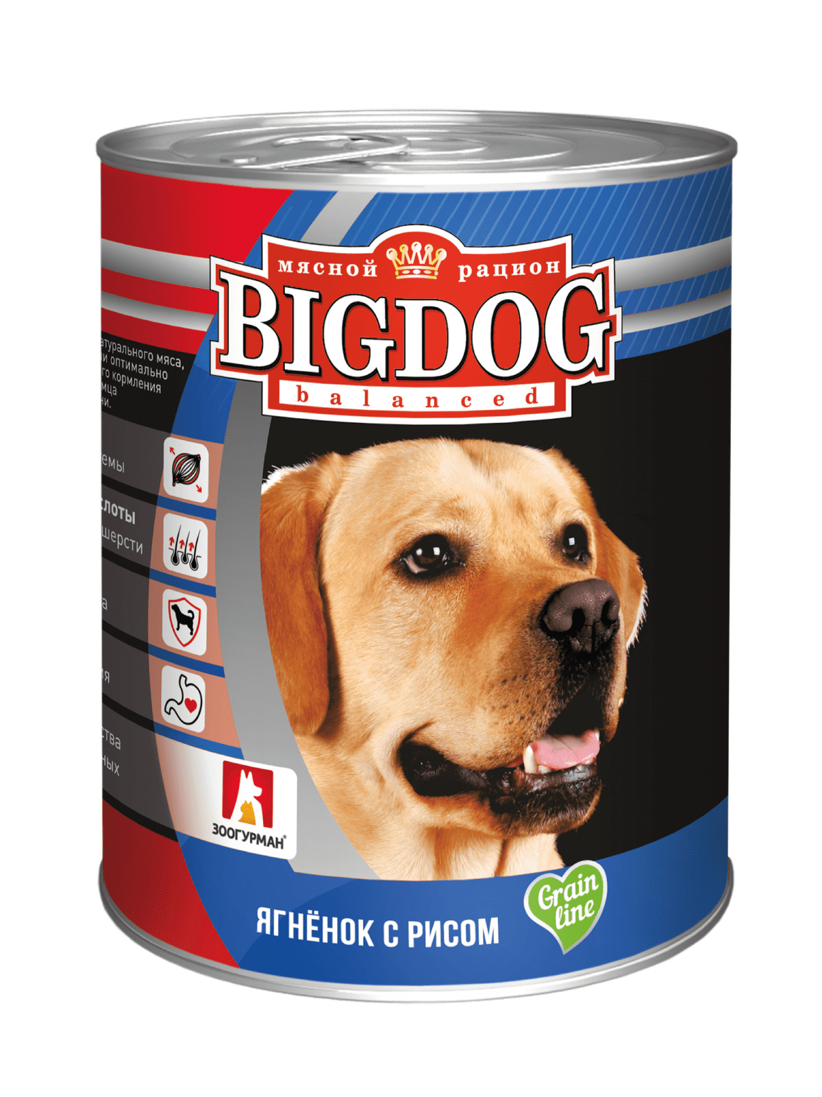 Зоогурман Зоогурман консервы для собак «БигДог» ягненок с рисом (850 г) зоогурман консервы для собак бигдог телятина с кроликом 0 85 кг 56475 18 шт