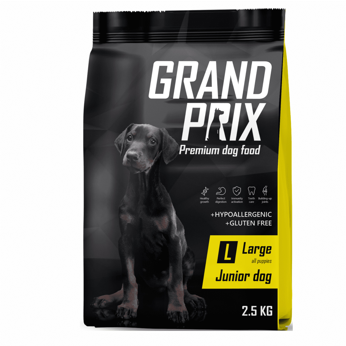 Корм Grand Prix полнорационный сбалансированный, для щенков и юниоров крупных пород, с курицей (12 кг)
Корм Grand Prix полнорационный сбалансированный, для щенков и юниоров крупных пород, с курицей (12 кг)