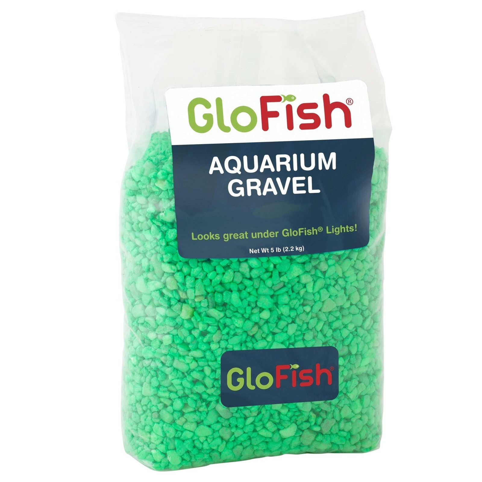 цена GloFish GloFish флуоресцирующий грунт, зеленый (2,27 кг)