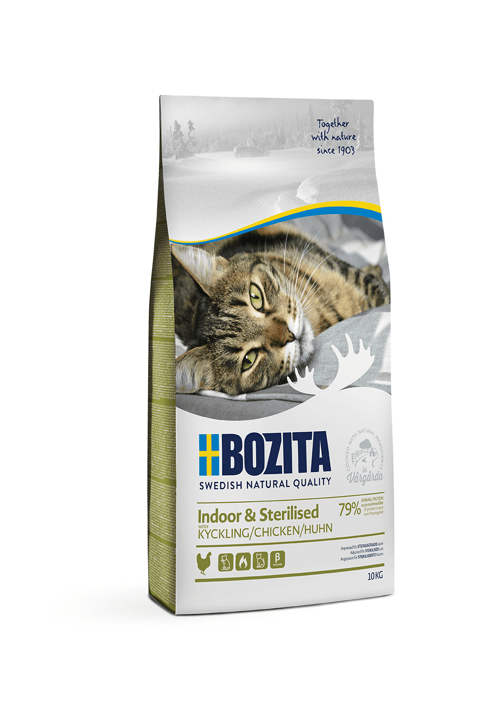 Корм Bozita для домашних и стерилизованных кошек, с курицей и рисом (2 кг) 