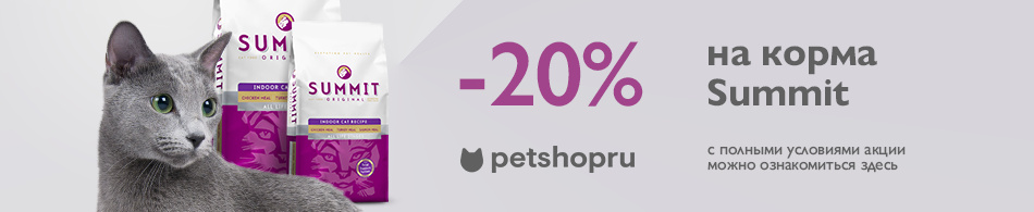 -20% на корма Summit