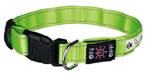цена Trixie Trixie светящийся USB-ошейник для собак, зелёный (90 г)