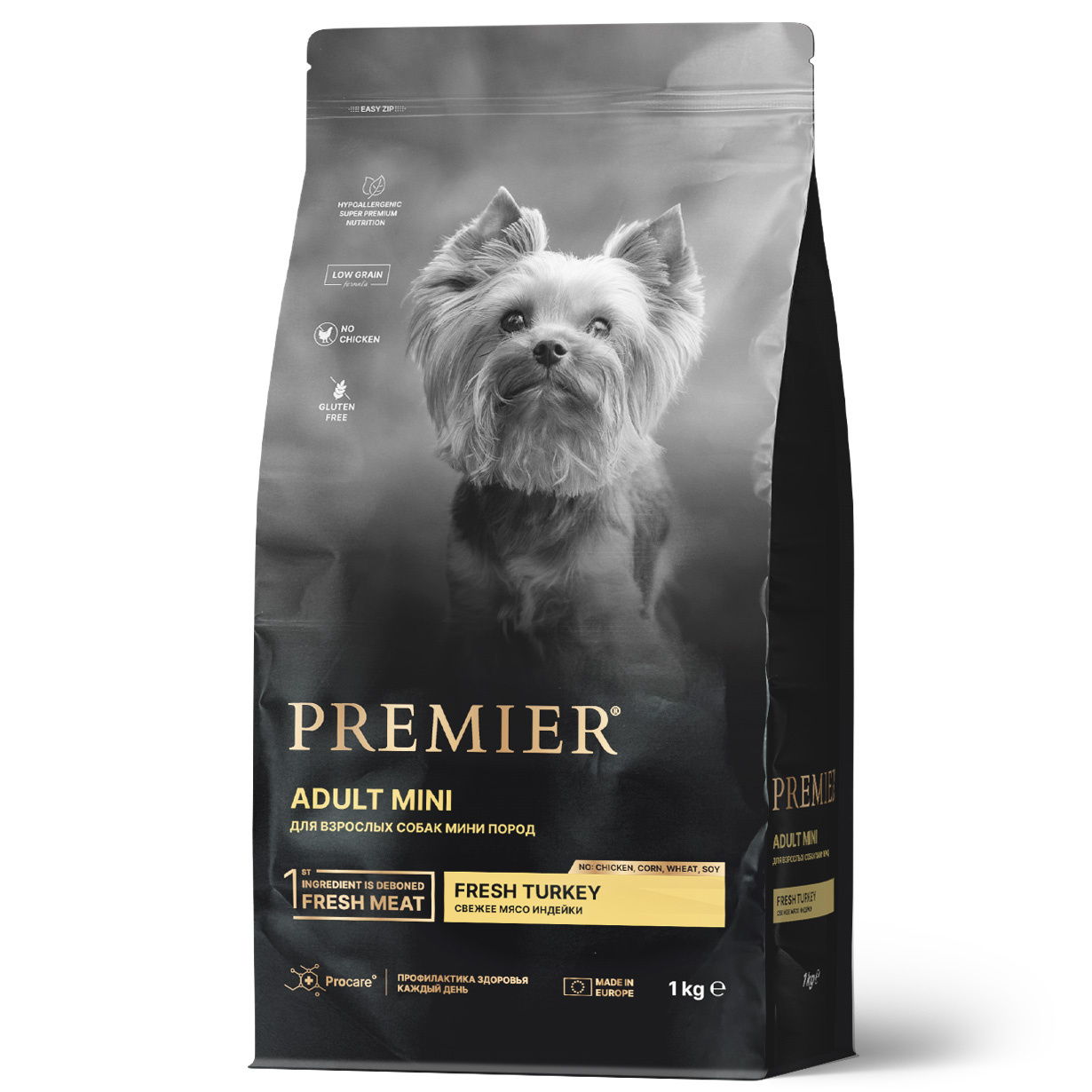 цена Premier Premier свежее мясо индейки для взрослых собак мелких пород (1 кг)