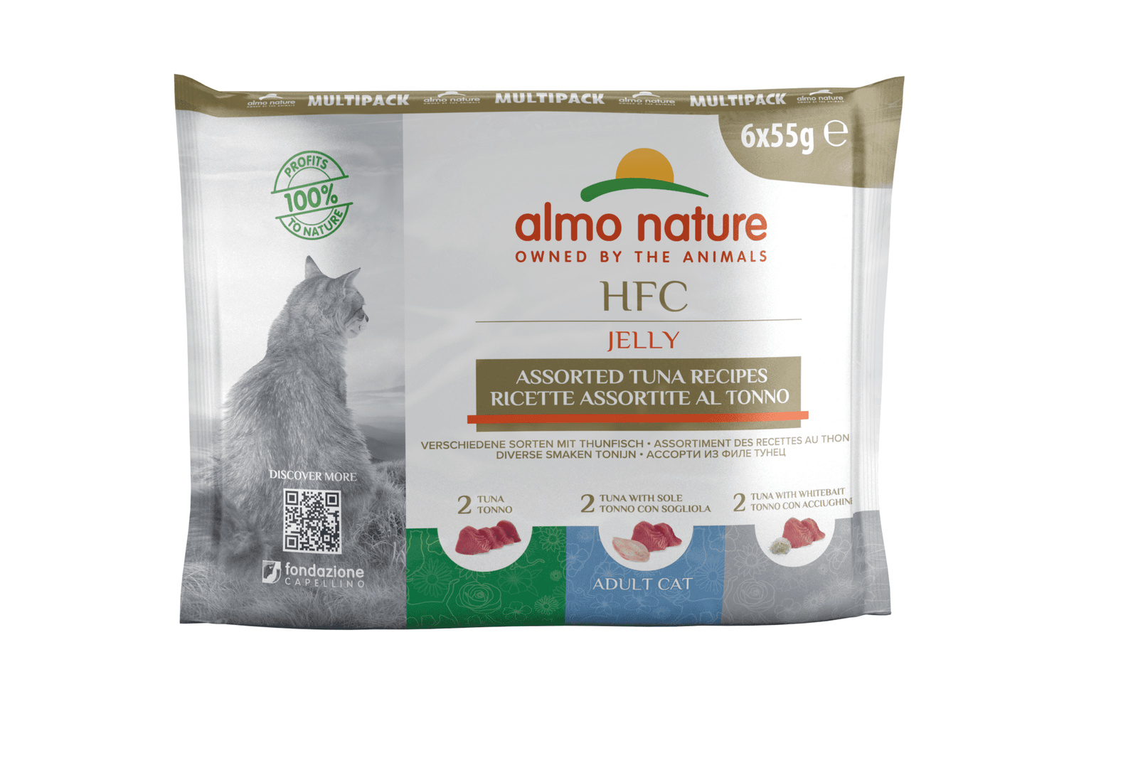 цена Almo Nature консервы Almo Nature консервы набор паучей с тунцом для кошек (6x55 гр) (330 г)