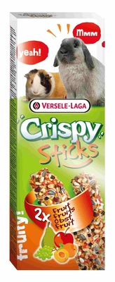 Палочки для кроликов и морских свинок Crispy с фруктами Versele-Laga Палочки для кроликов и морских свинок Crispy с фруктами Versele-Laga
