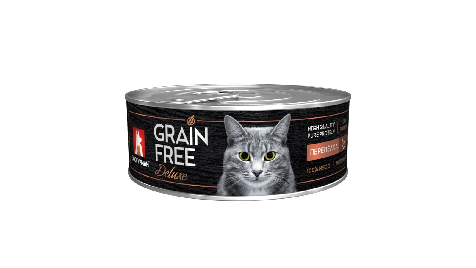 Зоогурман Зоогурман консервы для кошек GRAIN FREE со вкусом перепёлки (100 г)