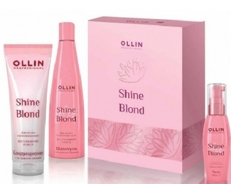 Набор для светлых и блондированных волос SHINE BLOND (шампунь 300мл + кондиционер 250мл + масло 50мл) Набор для светлых и блондированных волос SHINE BLOND (шампунь 300мл + кондиционер 250мл + масло 50мл) 28864 Ollin Professional
