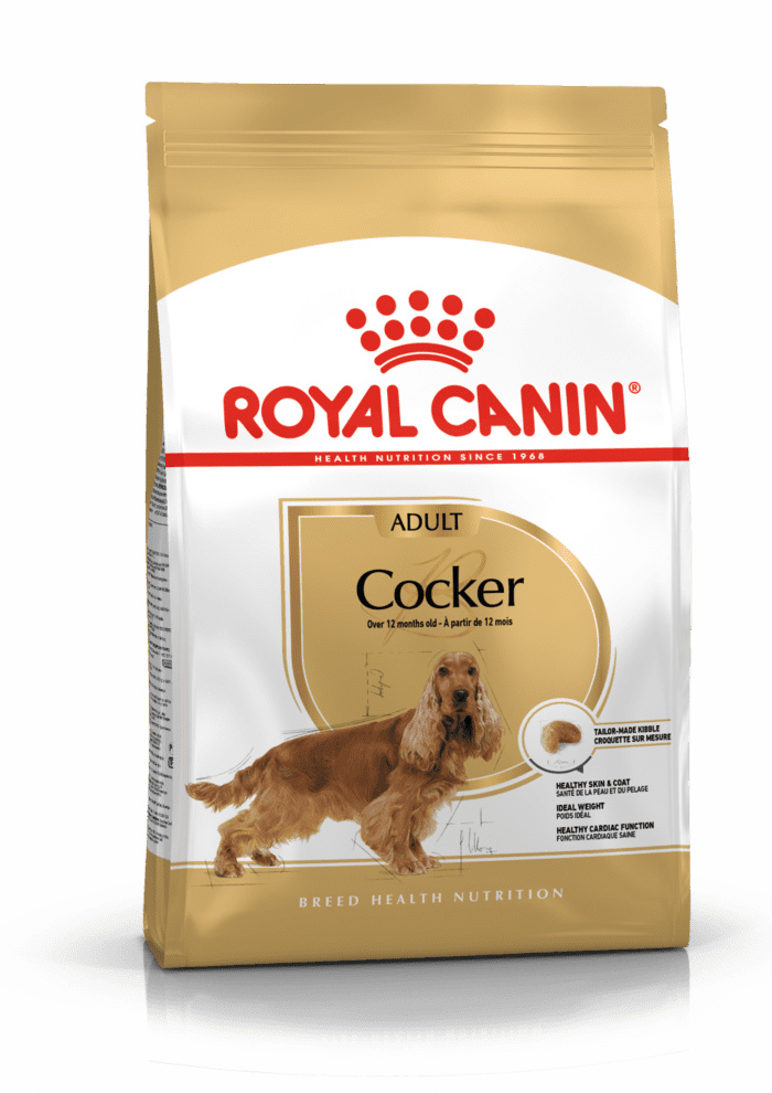 корм для взрослых собак royal canin cocker adult кокер эдалт сухой для породы кокер спаниель от 12 месяцев 3 кг Royal Canin Корм Royal Canin для взрослого кокер-спаниеля с 12 месяцев (3 кг)